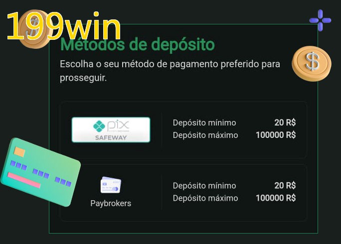 O cassino 199winbet oferece uma grande variedade de métodos de pagamento